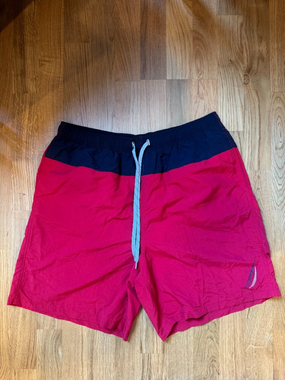 Nautica Swim - men's red and blue classic trunks size L
